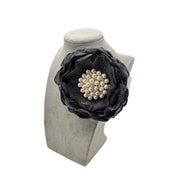 Gray Shabby Chic Brooch