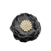 Gray Shabby Chic Brooch