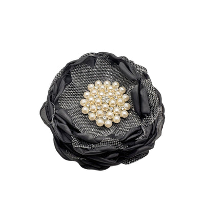 Gray Shabby Chic Brooch