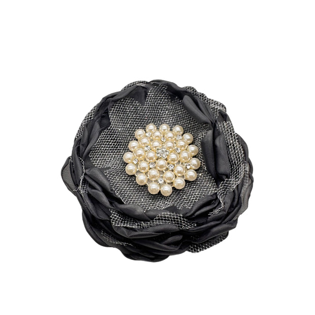 Gray Shabby Chic Brooch