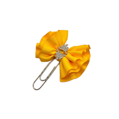 Bright Yellow Butterfly Clip