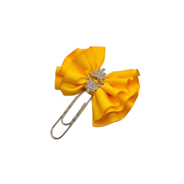 Bright Yellow Butterfly Clip