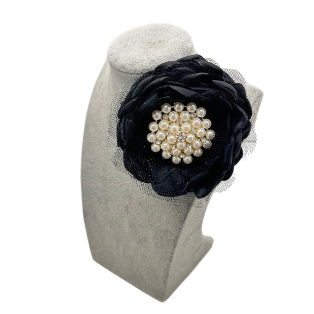 Black Shabby Chic Brooch