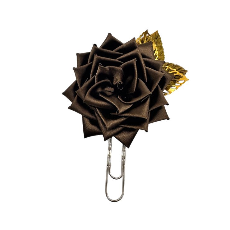 Brown Rose Clip