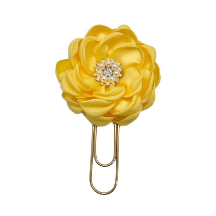 Yellow Dahlia Clip