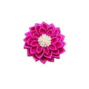Fuchsia Daisy Brooch