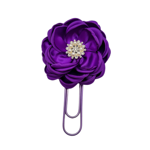 Purple Dahlia Clip