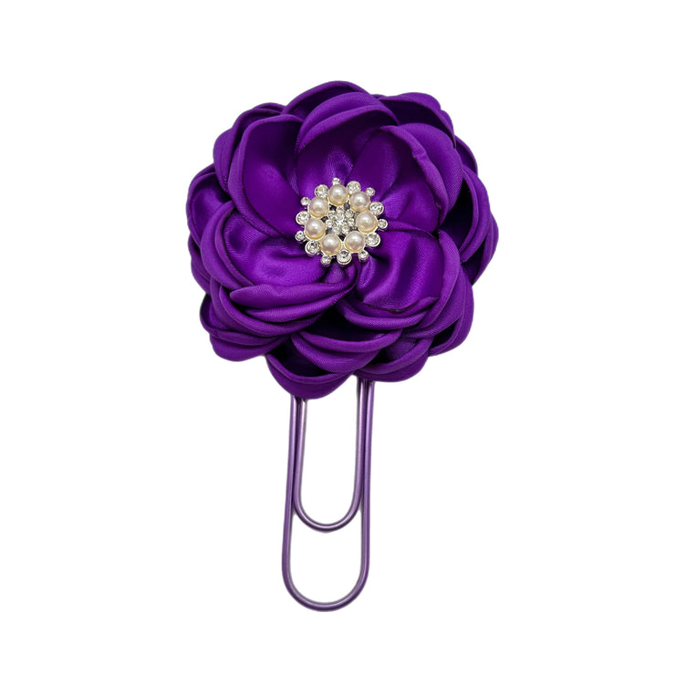 Purple Dahlia Clip