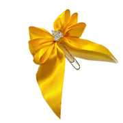 Yellow Princess Bow Clip