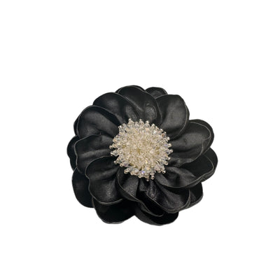 Black Flower Brooch