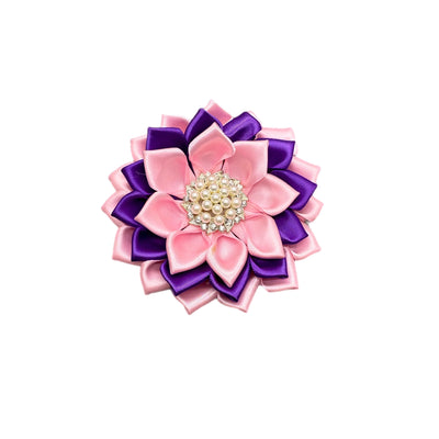 Pink & Purple Daisy Brooch