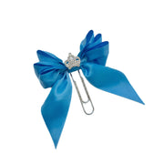 Turquoise Blue Bow Clip
