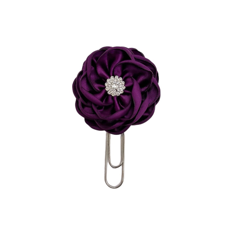 Plum Peony Clip