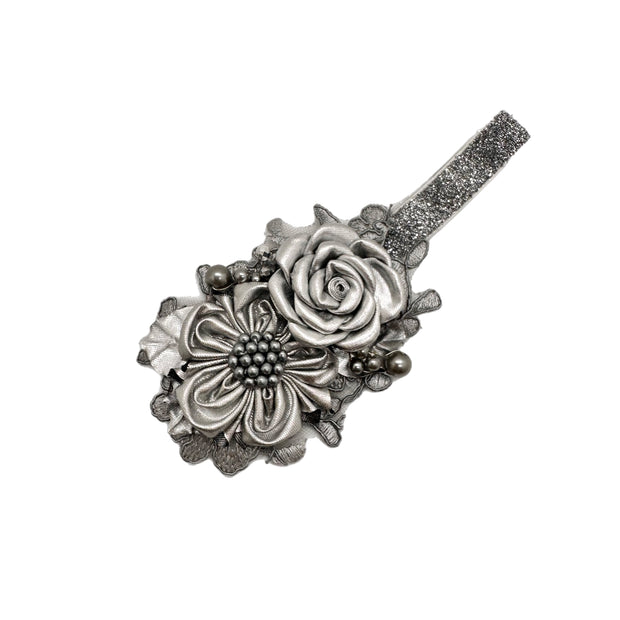 Metallic Silver Bible Band