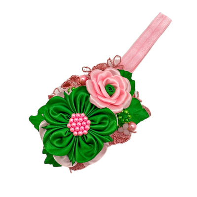 Pink & Green Bible Band