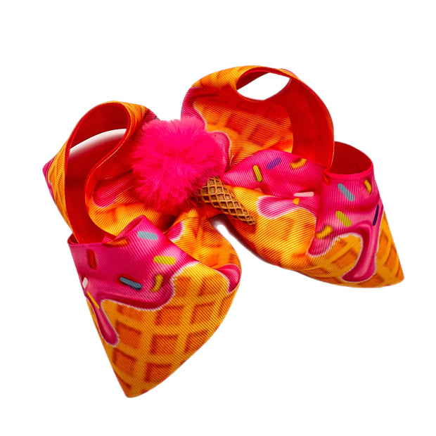 Ice cream Cone Southern Hair Bow