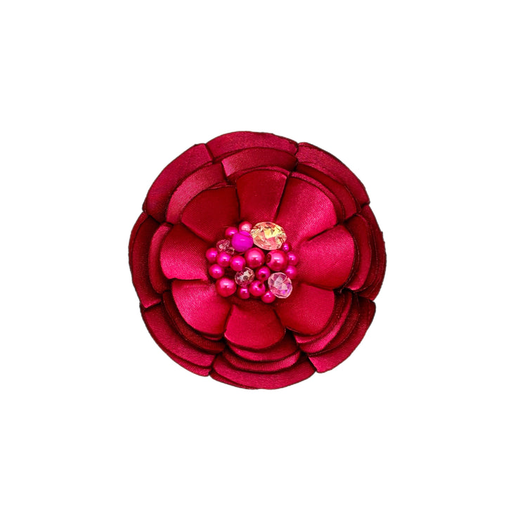 Fuchsia Charmeuse Brooch