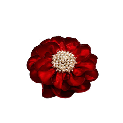 Red Flower Brooch