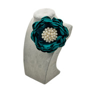 Teal Shabby Chic Brooch