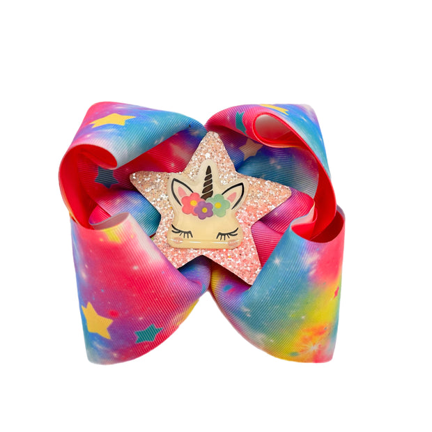 Unicorn Stars Southern Hair Bow