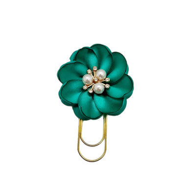 Teal Petunia Clip