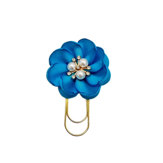 Turquoise Petunia Clip