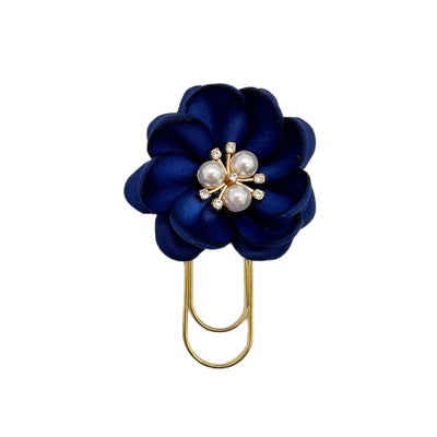 Navy Petunia Clip