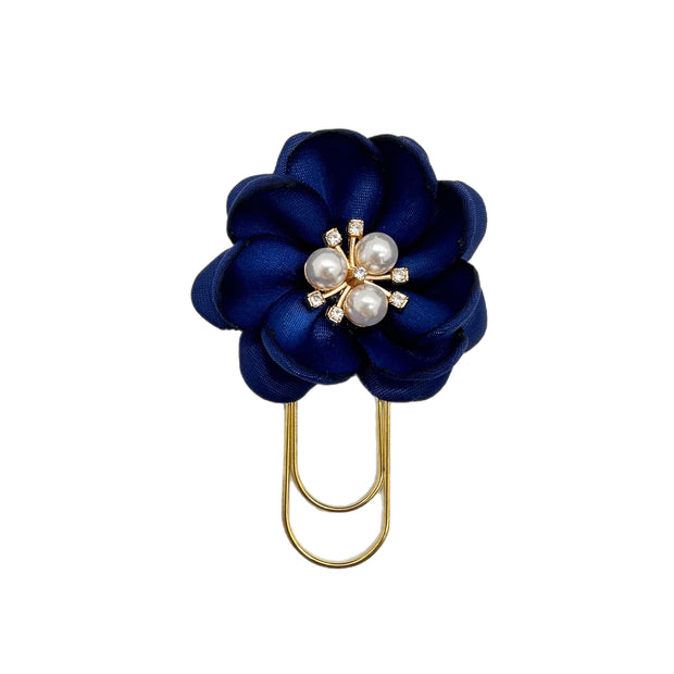 Navy Petunia Clip