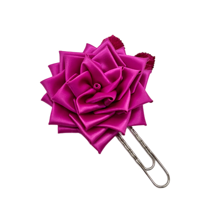 Fuchsia Rose Clip