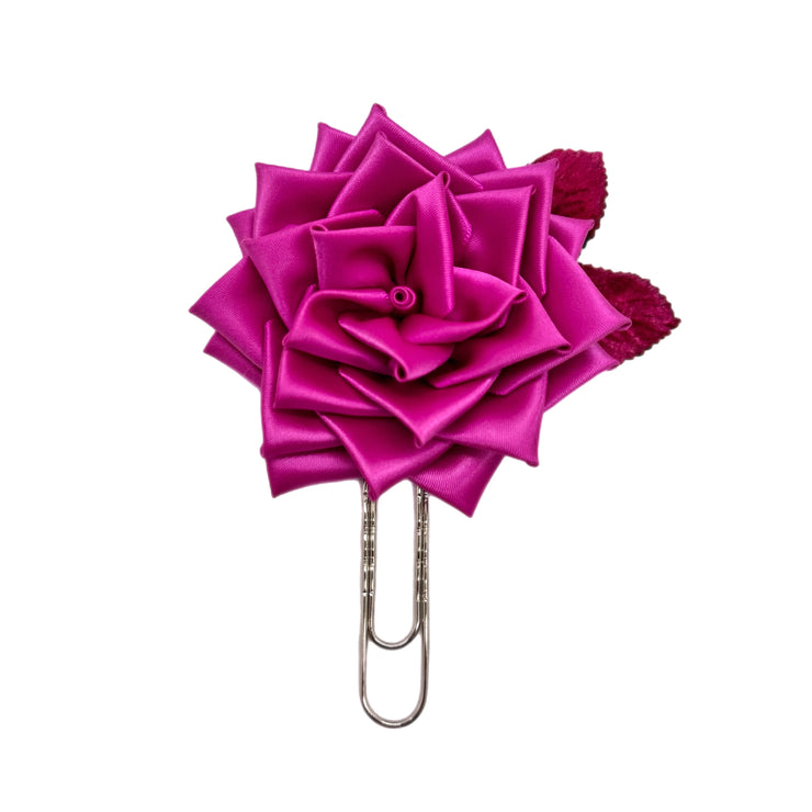 Fuchsia Rose Clip