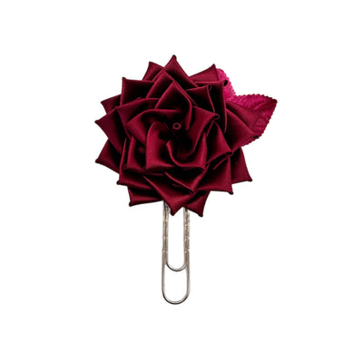 Wine Rose Clip