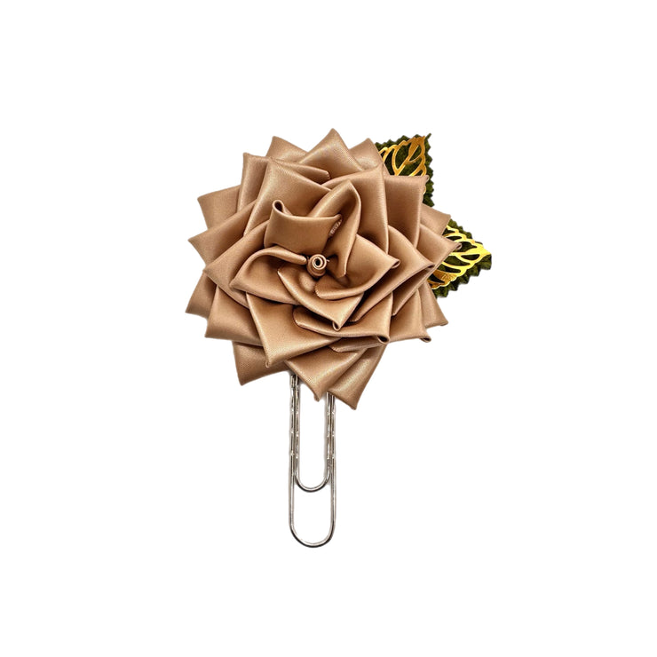 Tan Rose Clip