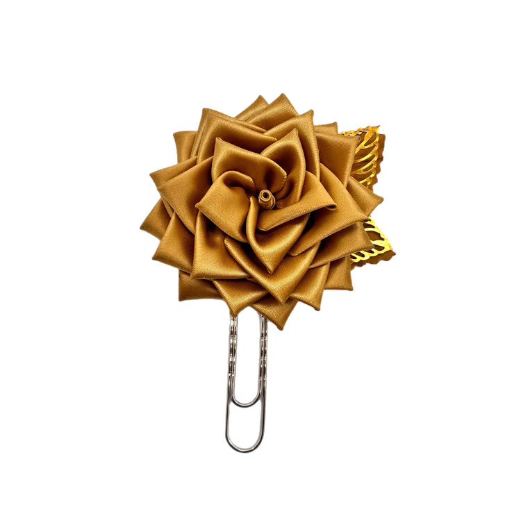 Gold Rose Clip