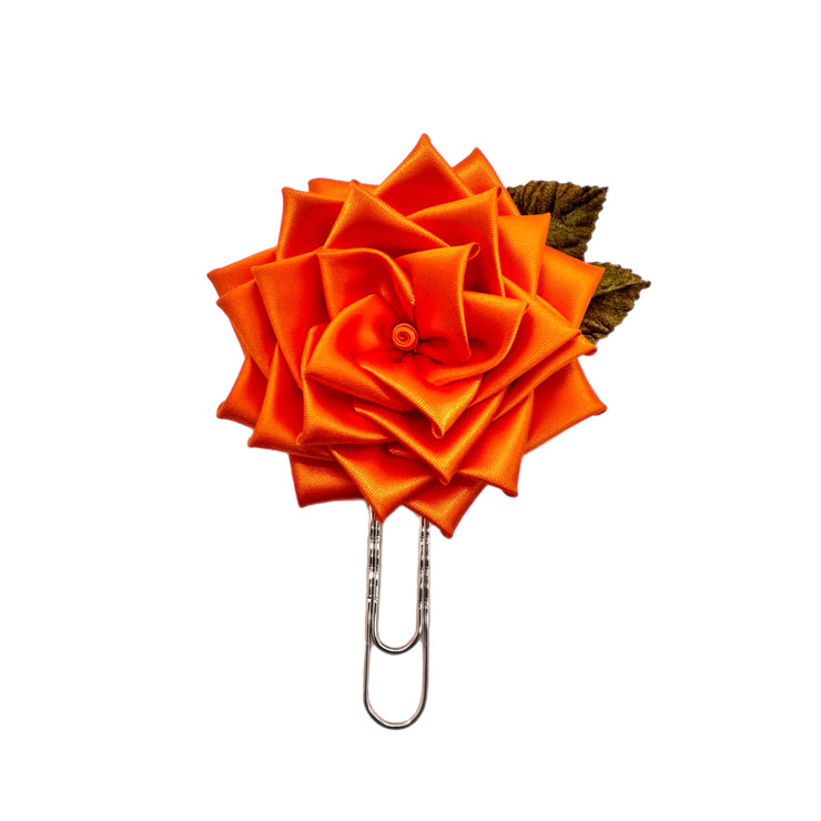 Orange Rose Clip