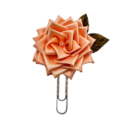 Peach Rose Clip