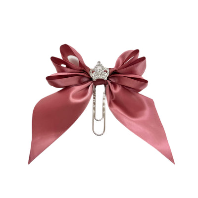 Mauve Bow Clip