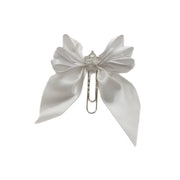 White Princess Bow Clip