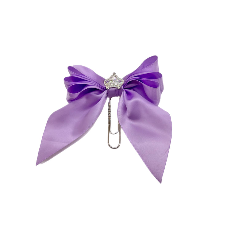 Lilac Princess Bow Clip