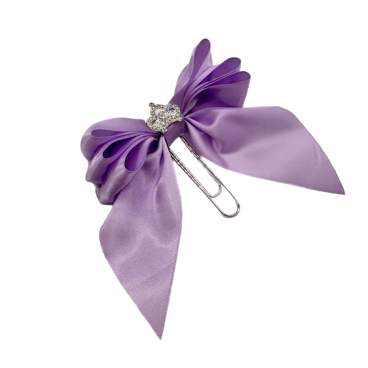 Lilac Princess Bow Clip