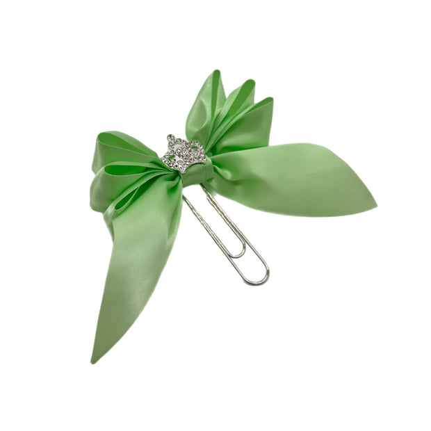 Mint Green Princess Bow Clip
