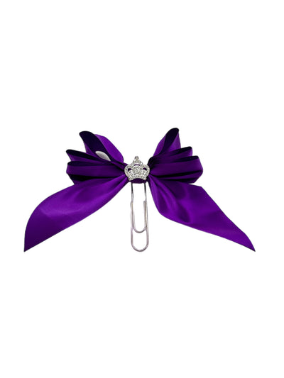 Purple Princess Bow Clip
