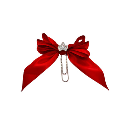 Red Princess Bow Clip