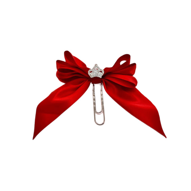Red Princess Bow Clip