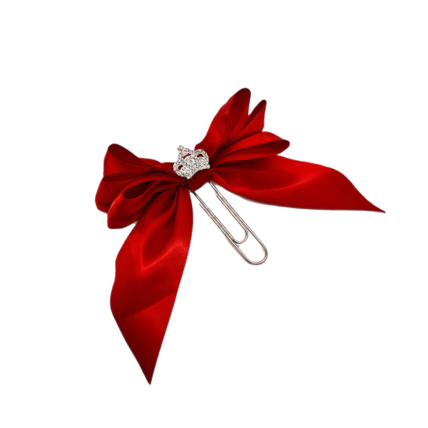 Red Princess Bow Clip