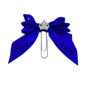 Royal Blue Princess Bow Clip