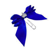 Royal Blue Princess Bow Clip