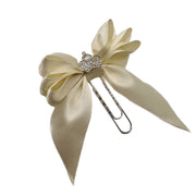 Beige Princess Bow Clip