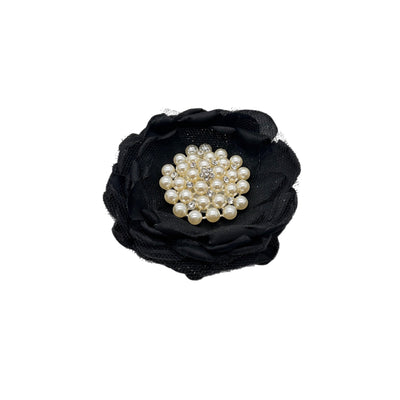 Black Shabby Chic Brooch