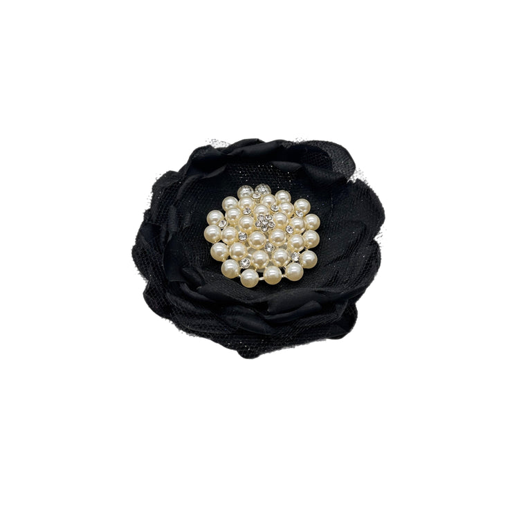 Black Shabby Chic Brooch