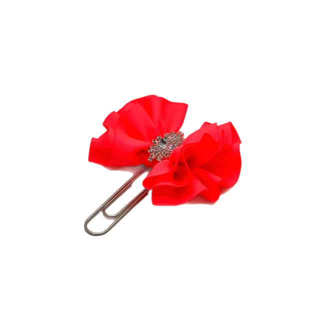 Neon Pink Butterfly Clip